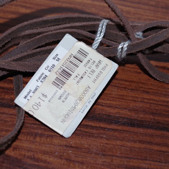 Philosophy di Alberta Ferretti Brown  Wrap Turquoise Accents belt size M